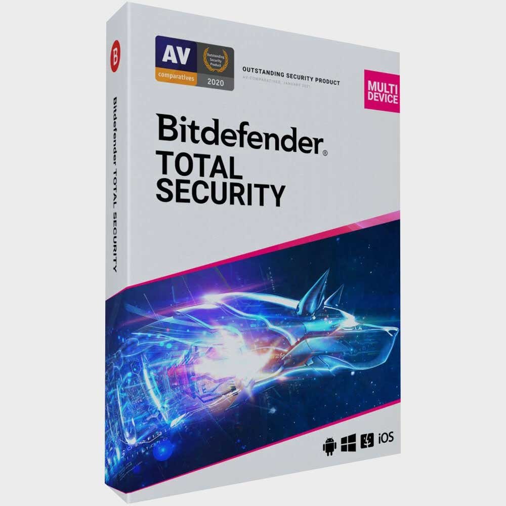 Bitdefender Total Security 3 Users, 2 Years | Windows | Authorized Partner | Email Delivery